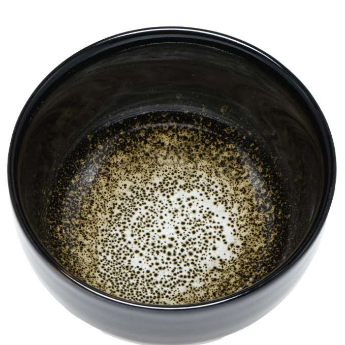 Chawan noir et doré