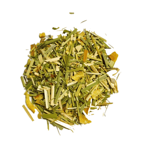 Infusion à la citronnelle, aux écorces de citron, à la cardamome, à la réglisse, au gingembre, à la vanille, et à l'orange