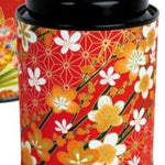 Boîte à thé Washi fleurie
